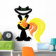 Cat With Fish Wall Decal