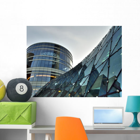 Glass Building Roof Wall Decal