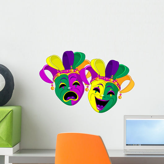 Mardi Gras Masks Wall Decal