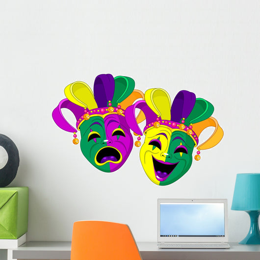 Mardi Gras Masks Wall Decal