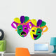 Mardi Gras Masks Wall Decal