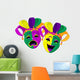 Mardi Gras Masks Wall Decal