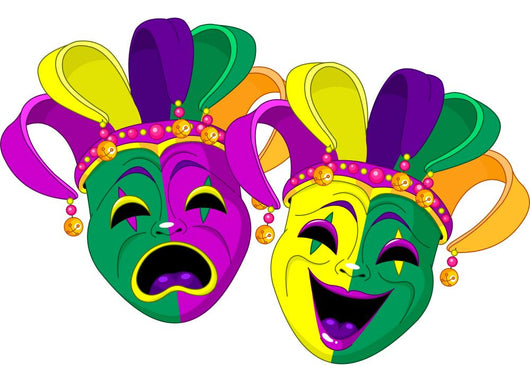 Mardi Gras Masks Wall Decal
