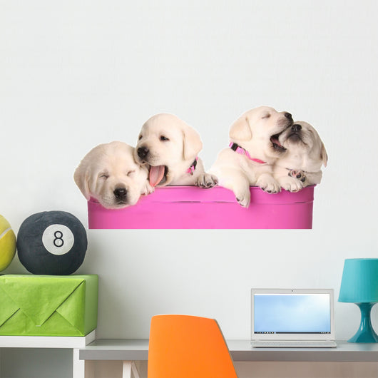 Playful Puppies Wall Decal