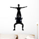 Couple Woman Man Exercising Wall Decal