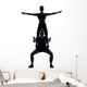 Couple Woman Man Exercising Wall Decal