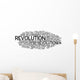 Revolution Word Cloud Wall Decal