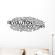 Revolution Word Cloud Wall Decal