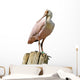 Roseate Spoonbill Wood Post Wall Decal