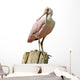 Roseate Spoonbill Wood Post Wall Decal