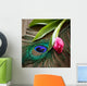 Peacocks Feather And Tulip Wall Decal