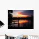 Sunset And Pier Wall Decal
