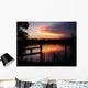 Sunset And Pier Wall Decal