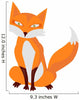 Very Cute Cartoon Fox Wall Decal
