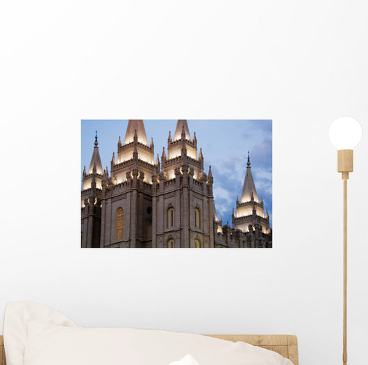 Salt Lake City Temple in the Evening Wall Decal