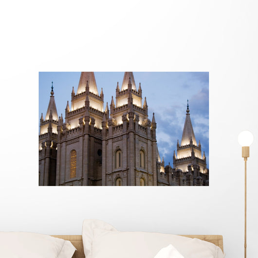 Salt Lake City Temple in the Evening Wall Decal