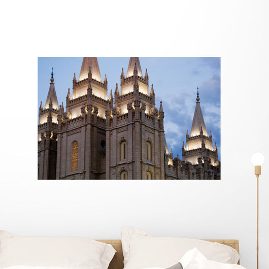 Salt Lake City Temple in the Evening Wall Decal