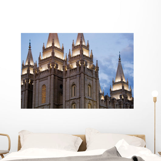 Salt Lake City Temple in the Evening Wall Decal