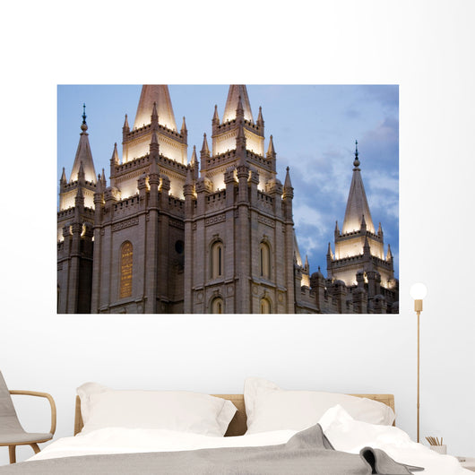 Salt Lake City Temple in the Evening Wall Decal