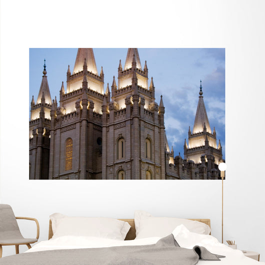 Salt Lake City Temple in the Evening Wall Decal