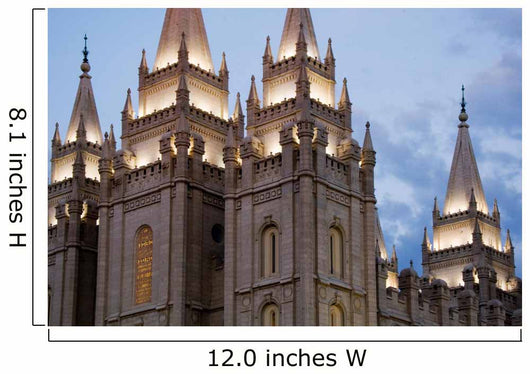 Salt Lake City Temple in the Evening Wall Decal