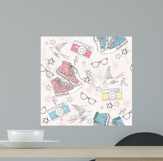Cute Grunge Abstract Pattern Wall Decal