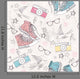 Cute Grunge Abstract Pattern Wall Decal