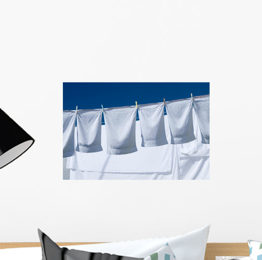 Towels on a Laundry Line Wall Decal
