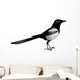 Magpie Bird Realistic Vector Wall Decal