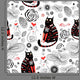 Texture Cat Lovers Wall Decal