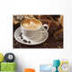 Coffee Mug with Latte Wall Decal