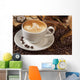 Coffee Mug with Latte Wall Decal