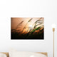 Grass Blowing Wind Sunset Wall Decal