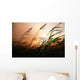 Grass Blowing Wind Sunset Wall Decal