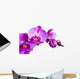 Purple Orchid White Wall Decal