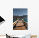 Alps Lake Pier Vertical Wall Decal
