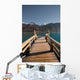 Alps Lake Pier Vertical Wall Decal