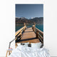 Alps Lake Pier Vertical Wall Decal