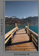 Alps Lake Pier Vertical Wall Decal