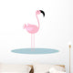 Simply Flamingo Cartoon Wall Decal