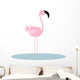 Simply Flamingo Cartoon Wall Decal