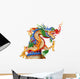 Chinese Dragon White Wall Decal