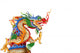 Chinese Dragon White Wall Decal