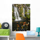 Koi Fish Pond Waterfalls - Vertical Wall Decal