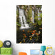 Koi Fish Pond Waterfalls - Vertical Wall Decal