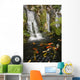 Koi Fish Pond Waterfalls - Vertical Wall Decal