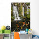 Koi Fish Pond Waterfalls - Vertical Wall Decal