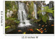Koi Fish Pond Waterfalls - Horizontal Wall Decal
