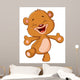 Cheerful Teddy Bear Wall Decal
