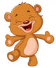 Cheerful Teddy Bear Wall Decal